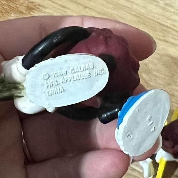 California Raisins Figures 1988 - Lot of 3 – Applause CALRAB – 2.25” to 3” - Picture 8 of 8